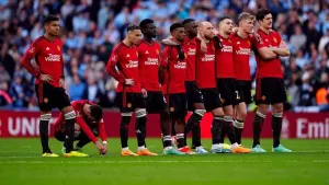 Manchester United survived a stunning fightback from Coventry (Mike Egerton/PA)