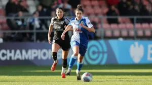 Blackburn midfielder Millie Chandarana, right, is the recipient of the first South Asians in Football Leadership Scholarship