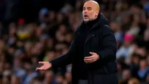 Pep Guardiola is proud of his Manchester City side’s resilience (Martin Rickett)