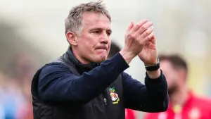 Phil Parkinson’s Wrexham took maximum points from Colchester (Rhianna Chadwick/PA)