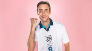 Stuart Broad will be wearing the Three Lions again at Soccer Aid (Soccer Aid handout/PA)