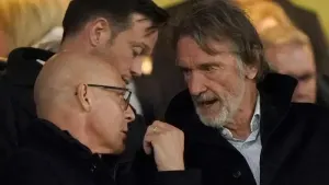 Sir David Brailsford (left) and Sir Jim Ratcliffe (Bradley Collyer/PA)