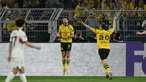 Advantage Borussia Dortmund after Champions League first-leg win over PSG