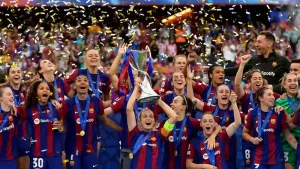 Barcelona defend Women’s Champions League title with win over Lyon in final