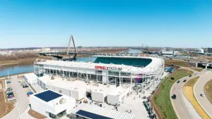 Kansas City Current unveiled the CPKC Stadium with a 5-4 victory on March 16 (Kansas City Current handout/PA)