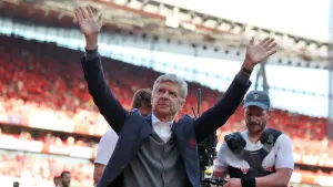 Arsenal marked Arsene Wenger’s last home game in charge with a 5-0 win against Burnley (Nick Potts/PA)