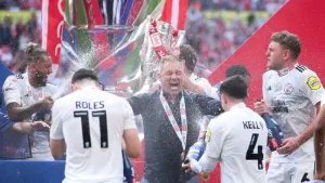 Scott Lindsey pays emotional family tribute after Crawley’s play-off victory