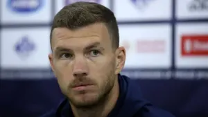 Edin Dzeko is Bosnia and Herzegovina’s record scorer and appearance holder (Tim Goode/PA)