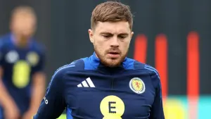 The winger was back in action for Scotland (PA)