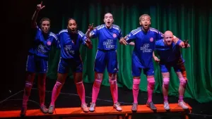 November Theatre’s production Pitch explores the LGBTQ experience in football (David Monteith Hodge/PA)