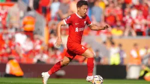 Liverpool midfielder Wataru Endo has been omitted from Japan’s Olympic squad (Peter Byrne/PA)