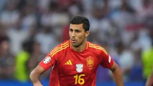 Rodri has been charged by UEFA over a chant about Gibraltar (Bradley Collyer/PA)