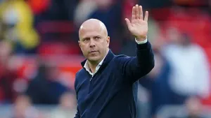 Arne Slot oversaw a 2-0 win against Brentford at Anfield (Peter Byrne/PA)