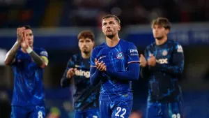 Chelsea celebrate victory over Servette (Zac Goodwin/PA)