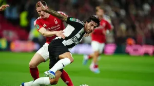 Newcastle beat Forest on penalties as Sandro Tonali makes return from ban