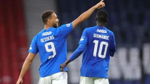 Cyriel Dessers was on hand to help Rangers to victory (Steve Welsh/PA)