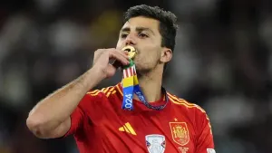 Manchester City midfielder Rodri helped Spain beat England to win the Euro 2024 final (Nick Potts/PA)