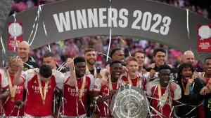 Arsenal are current Community Shield holders after beating Manchester City last season (John Walton/PA)