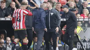 Blades boss Chris Wilder insists he did not touch Jerry Yates as tempers flare