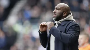 Port Vale manager Darren Moore is one of just two black managers in the top four tiers of the English game (Richard Sellers/