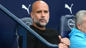 Manchester City manager Pep Guardiola was unimpressed by the officials (Martin Rickett/PA)