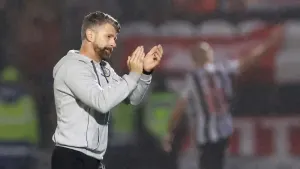 Stephen Robinson has lost a player to a club suspension (Steve Welsh/PA)