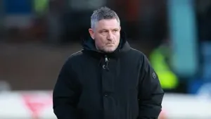 Tony Docherty unhappy with VAR intervention as Dundee see unbeaten run ended