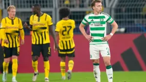 Alistair Johnston believes Celtic can bounce back from their heavy defeat in Dortmund (Martin Meissner/AP).