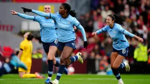 Khadija Shaw at the double as Man City hit back to beat Liverpool at the death