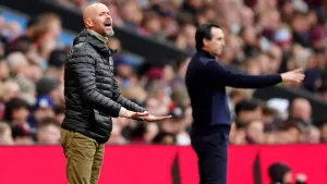 Manchester United battle to draw at Aston Villa amid Erik ten Hag speculation