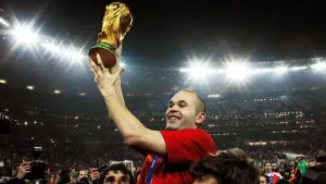 Andres Iniesta helped Spain win the World Cup (Bernat Armangue/AP)