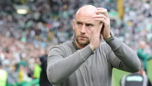 David Gray will remain in post at Hibernian (Steve Welsh/PA)