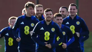 Scotland prepare for their game against Croatia (Andrew Milligan/PA)