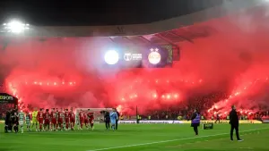 Celtic, Motherwell and Rangers charged over fan pyrotechnics at semi-finals