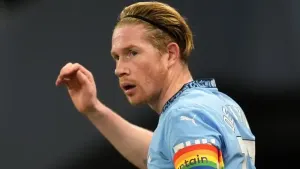 Manchester City’s Kevin De Bruyne (PA)