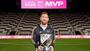 Lionel Messi has been named the MLS Most Valuable Player for 2024 (Handout from Inter Miami CF/PA)