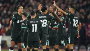 Liverpool hammer West Ham to sit pretty at top of Premier League