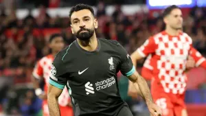 Mohamed Salah’s landmark goal pulls Liverpool clear in Champions League