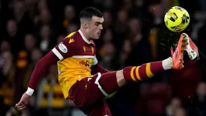 Motherwell stand-in captain Lennon Miller has a foot injury (Andrew Milligan/PA)