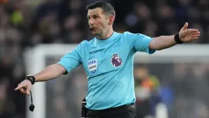 Referee Michael Oliver has been subject to “abhorrent abuse” following his dismissal of Myles Lewis-Skelly, according to the