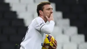 Alex Gilbey’s late goal gives MK Dons victory and means heartbreak for Harrogate