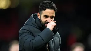 Ruben Amorim had strong words for Manchester United after Sunday’s loss (Martin Rickett/PA)