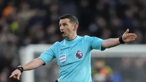 Referee Michael Oliver will be in charge of the Ipswich v Southampton match this weekend (Nick Potts/PA)