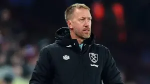New West Ham manager Graham Potter saw his side beaten by Aston Villa in the FA Cup (Mike Egerton/PA)