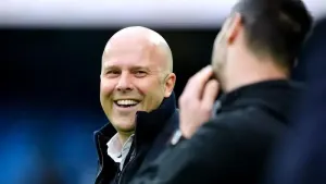 Liverpool manager Arne Slot insists the Premier League title race is not over (Martin RIckett/PA)