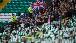 Rangers fans will be back inside Celtic Park in March (Jeff Holmes/PA)