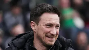 Charlie Whitaker catches Stuart Maynard’s eye as Notts County climb to second
