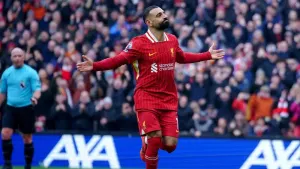 Mohamed Salah was on target as Liverpool beat Wolves (Peter Byrne/PA)