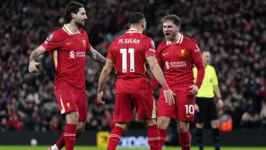 Liverpool tightened their grip on the Premier League title (Peter Byrne/PA)