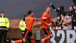 Sam Dalby scores Dundee United winner against Motherwell
